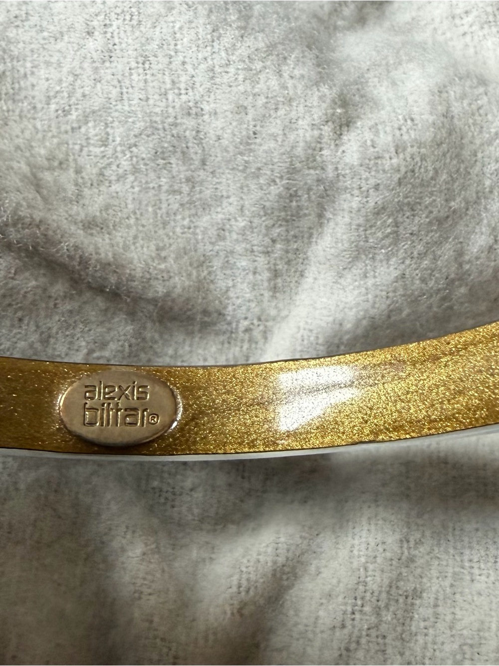 NWOT (2) Alexis Bittar Smoky Grey Bangles - Picture 8 of 9